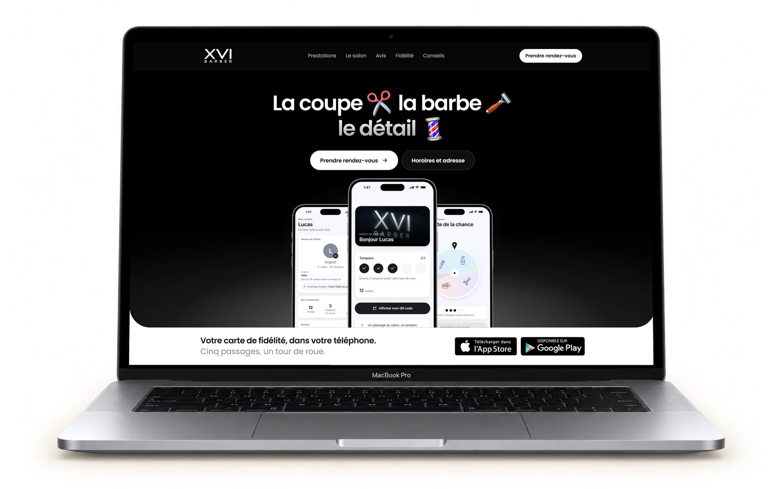 Le site XVI Barber